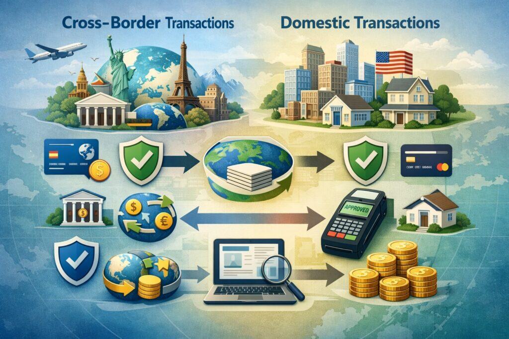 Cross-Border vs Domestic Transactions: The Full Lifecycle (Authorization to Settlement)
