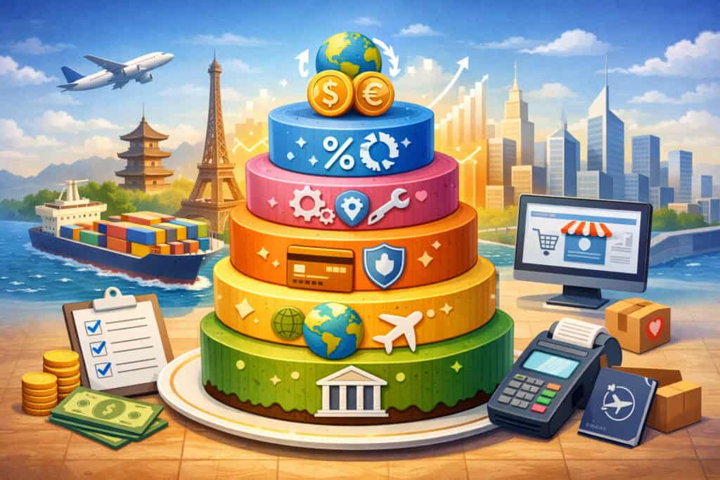 The Cross-Border Merchant Fee Stack: A Practical “Layer Cake” View