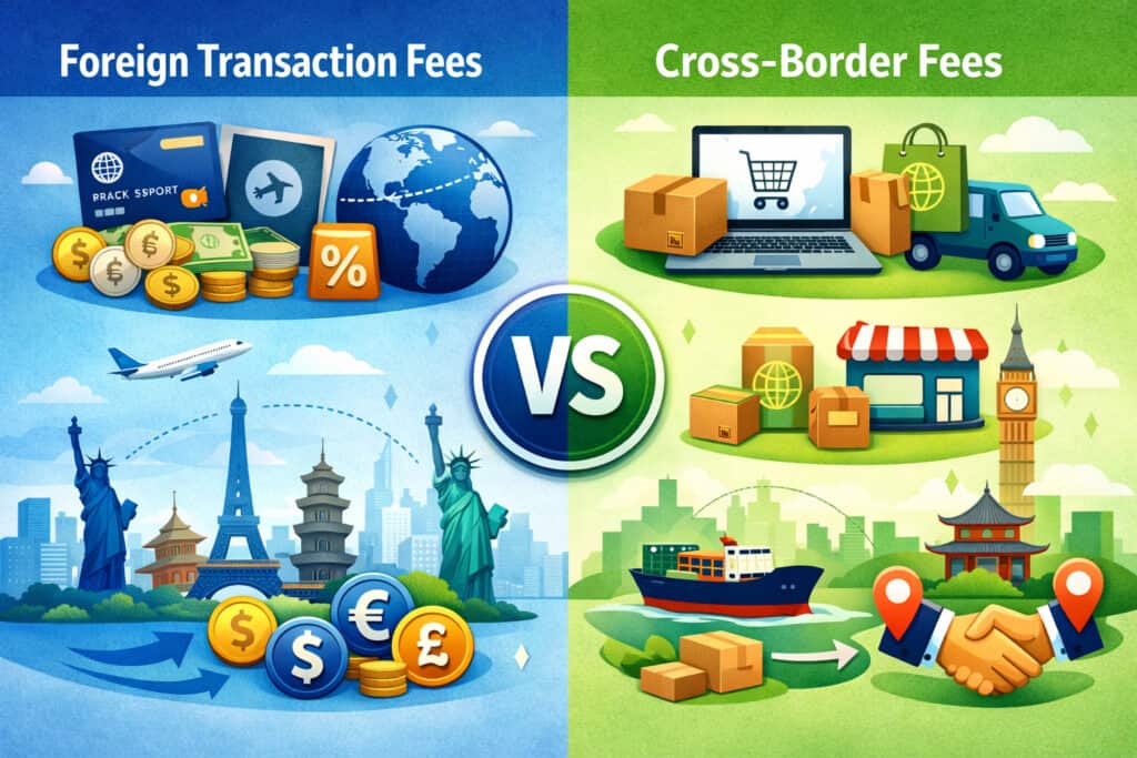 Foreign transaction fees vs cross-border fees: side-by-side comparison
