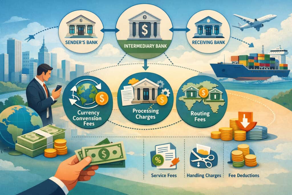 Where intermediary bank fees come from and how they’re deducted