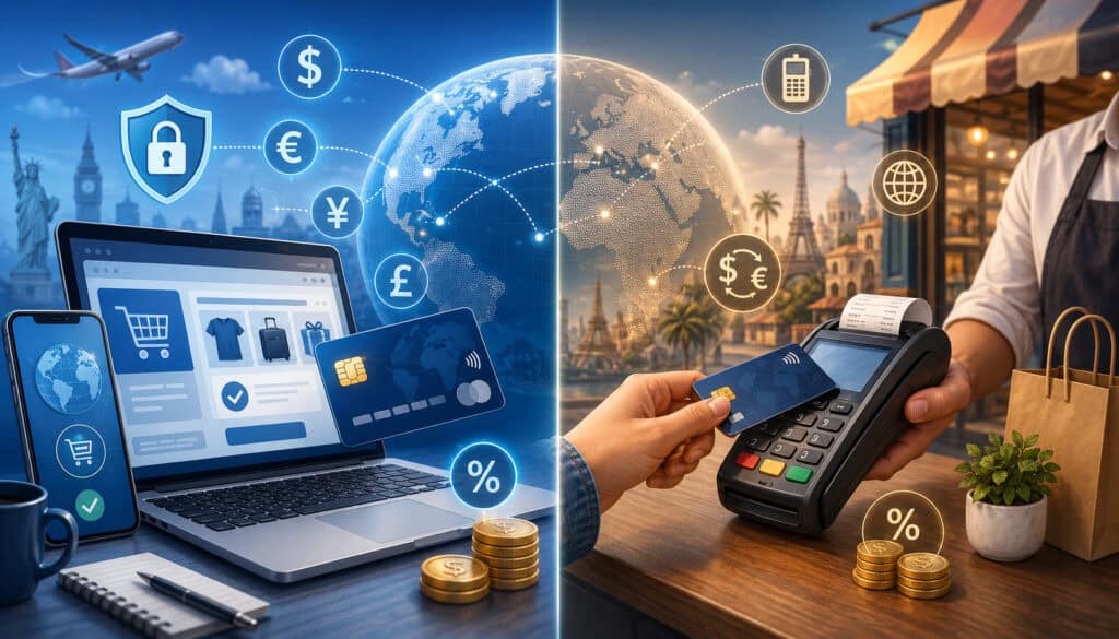 Card-not-present vs. card-present cross-border fees