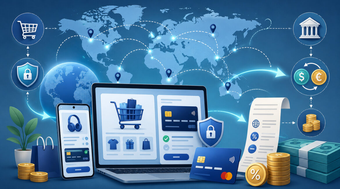 Cross-border card-not-present transaction fees illustration