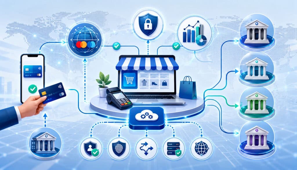 Multi-acquirer payment setup parties